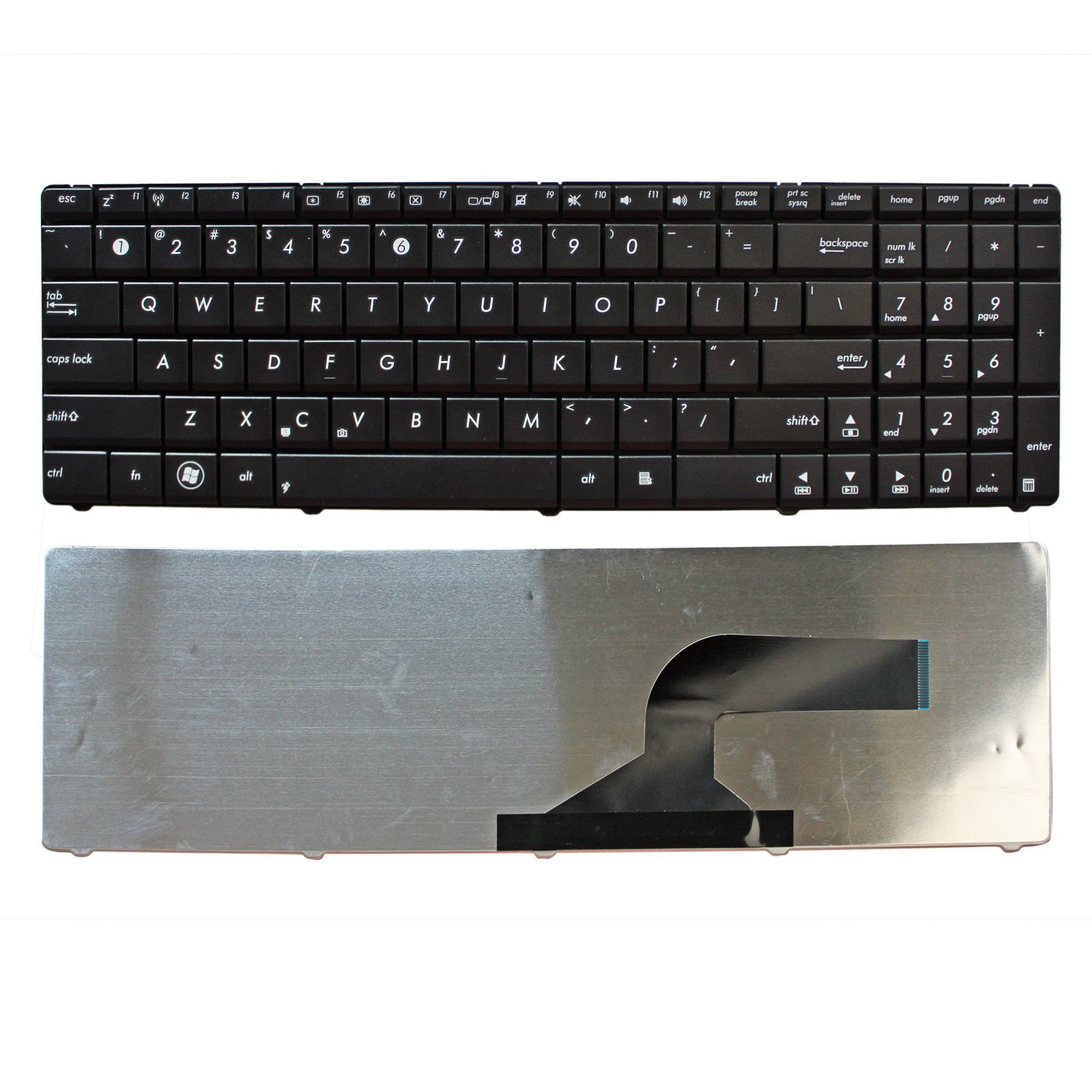 New Laptop US Black Keyboard Replacement for ASUS G72 G72GX G72JH ASUS G73 G73Jh G73JL G73Jw G73Sw P52 P52F P52Jc ASUS P53 P53E P53SJ R503 R503U