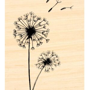 Dandelions Rubber Stamp P53