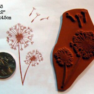 Dandelions Rubber Stamp P53