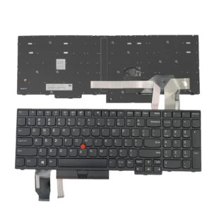 tiugochr laptop replacement us layout with pointing keyboard for lenovo thinkpad e580 e585 e590 e595 t580 t590 l580 l590 p52 p72 p53 p53s p73 01yp640 01n729 01yp560 pk131672b00 01yp680