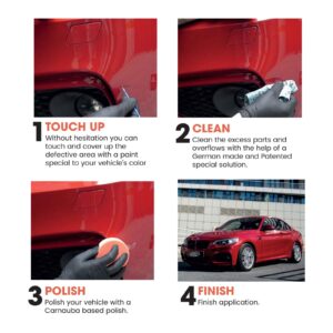 Color N Drive for BMW Automotive Touch Up Paint - P53 - Frozen Red Met Matt - Paint Scratch Repair, Exact Match - Basic