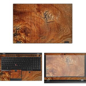 Decalrus - Protective Decal Wood Burl Skin Sticker for Lenovo ThinkPad P53 (15.6" Screen) case Cover wrap LEthnkpd15_P53-153