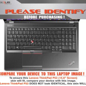 Decalrus - Protective Decal Skin Sticker for Lenovo ThinkPad P53 (15.6" Screen) case Cover wrap LEthnkpd15_P53-176