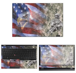 decalrus - protective decal patriotic skin sticker for lenovo thinkpad p53 (15.6" screen) case cover wrap lethnkpd15_p53-21