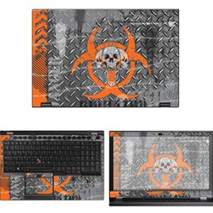 Decalrus - Protective Decal Skull Skin Sticker for Lenovo ThinkPad P53 (15.6" Screen) case Cover wrap LEthnkpd15_P53-57