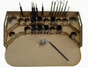 gamecraft miniatures painting station - 34mm for gw, citadel, model master, etc