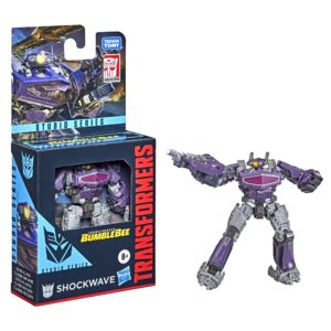 Transformers Toys Studio Series Core Class Bumblebee Shockwave Action Figure - Ages 8 and Up, 3.5-inch