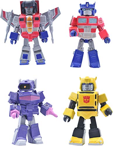 Diamond Select Toys Transformers Series 1 Minimates Box Set, Multicolor