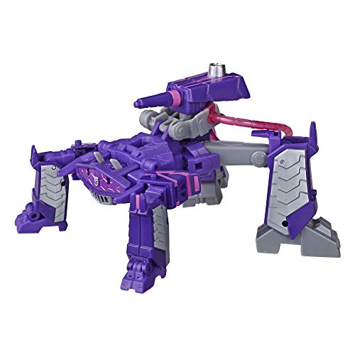 Transformers Toys Cyberverse Deluxe Class Shockwave Action Figure, Shock Blast Attack Move and Build-A-Figure Piece, for Kids Ages 6 and Up, 5-inch