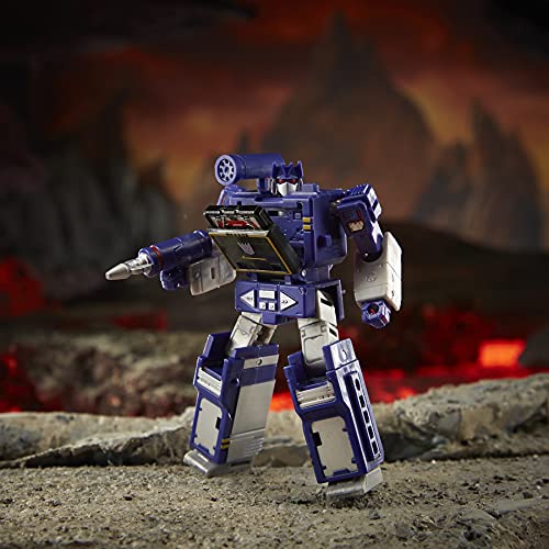 Transformers Toys Generations War for Cybertron: Kingdom Core Class WFC-K21 Soundwave Action Figure - Kids Ages 8 and Up, 3.5-inch