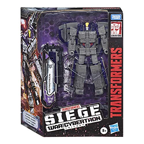 Transformers Toys Generations War for Cybertron Leader Wfc-S51 Astrotrain Triple Changer Action Figure - Kids Ages 8 & Up, 7"