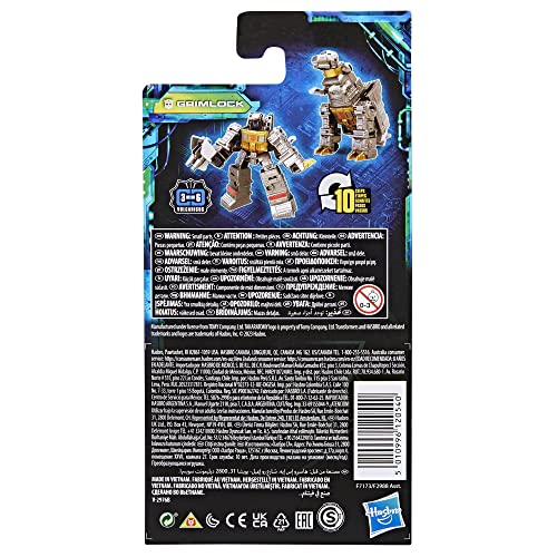 Transformers Toys Legacy Evolution Core Grimlock Toy, 3.5-inch, Action Figure for Boys and Girls Ages 8 and Up