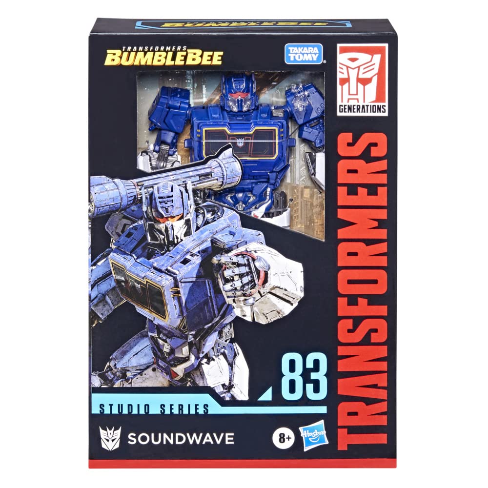 Transformers Toys Studio Series 83 Voyager Class Bumblebee Soundwave Action Figure - Ages 8 and Up, 6.5-inch