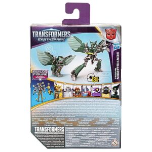 Transformers Toys EarthSpark Deluxe Class Terran Nightshade Action Figure, 5-Inch, Robot Toys for Kids Ages 6 and Up