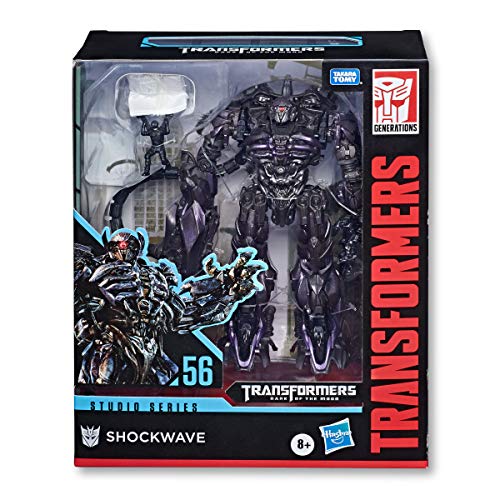 Transformers Toys Studio Series 56 Leader Class Dark of The Moon Shockwave Action Figure - Kids Ages 8 & Up, 8.5"