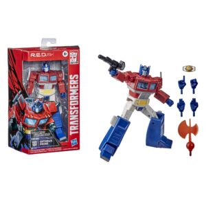 transformers r.e.d. [robot enhanced design] the transformers g1 optimus prime, non-converting figure