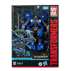 Transformers Toys Studio Series 75 Deluxe Class Revenge of The Fallen Jolt Action Figure - Ages 8 and Up, 4.5-inch