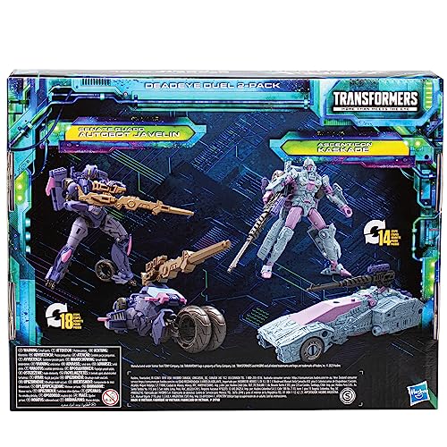 Transformers Toys Legacy Evolution Deluxe Senate Guard Autobot Javelin & Ascenticon Kaskade Deadeye Duel 2-Pack, Action Figures for Boys and Girls Ages 8 and Up (Amazon Exclusive)