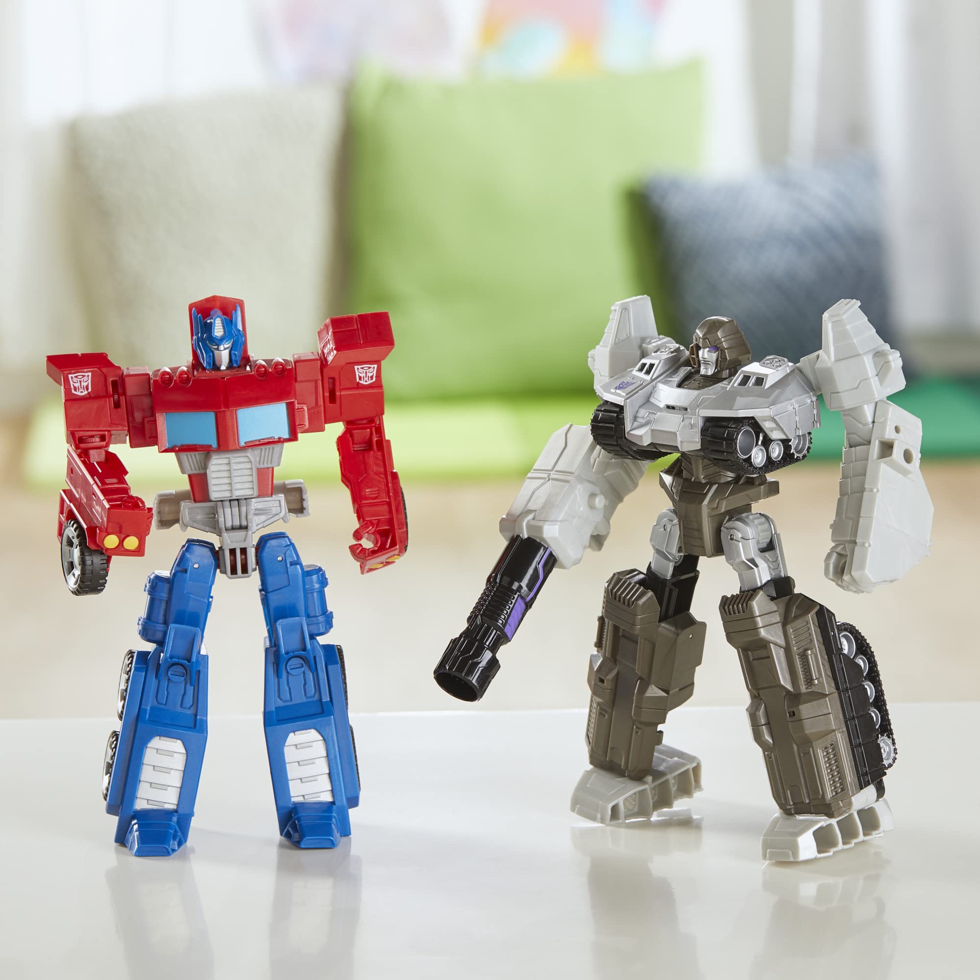 Transformers Toys Heroes and Villains Optimus Prime and Megatron 2-Pack Action Figures - for Kids Ages 6 and Up, 7-inch (Amazon Exclusive)