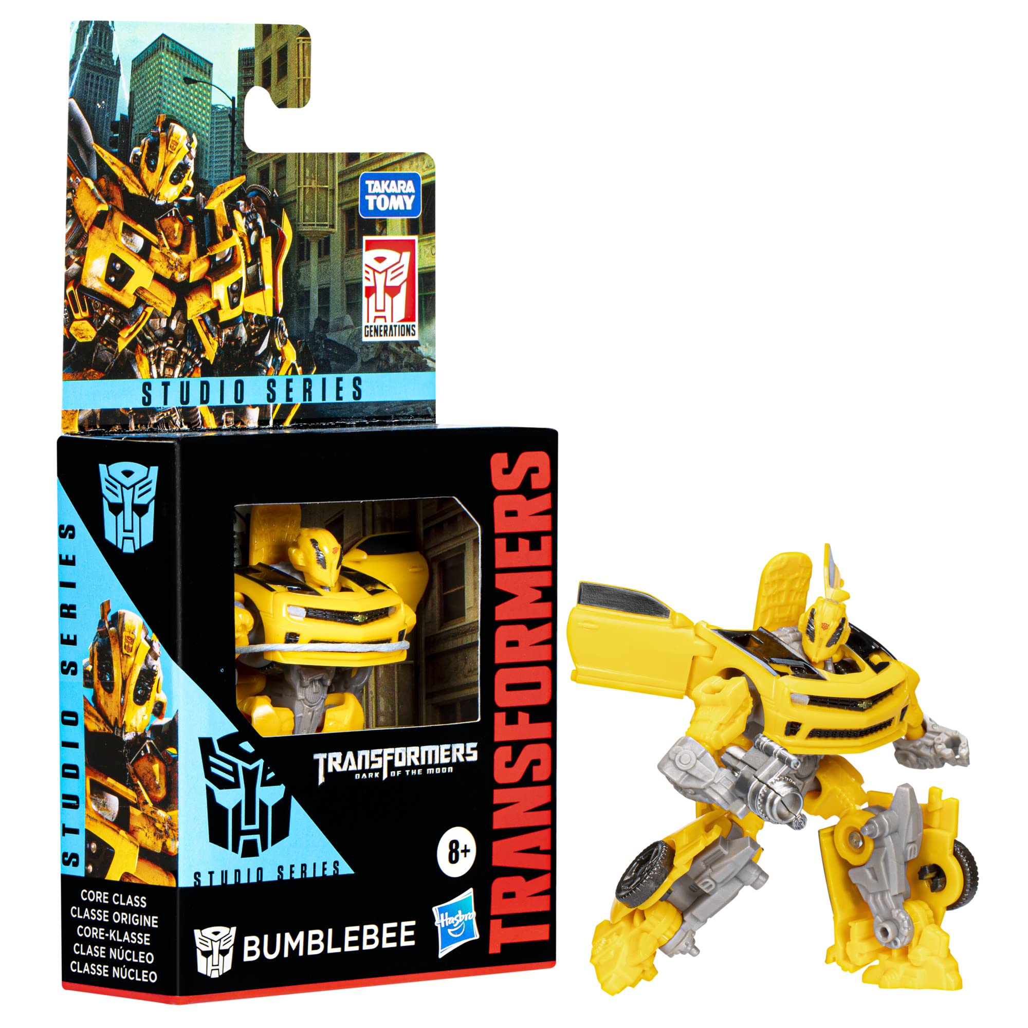 Transformers Studio Series Dark of The Moon Core Bumblebee Toy, 3.5-inch Action Figures for Boys and Girls, Ages 8 and Up