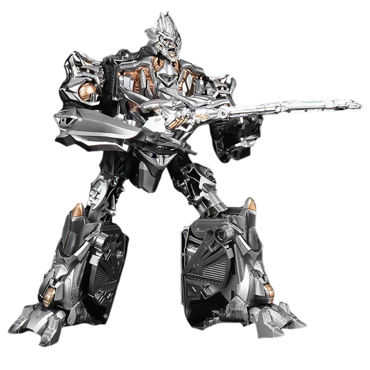 AWLPUYPT Voyager Class Movie 1 Megatron Action Figure ，Alloy Deformation Robot,Collectible 2-in-1 Transforming Robot,Multicolor