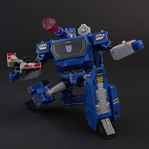 Transformers Bumblebee Cyberverse Adventures Toys Deluxe Class Soundwave Action Figure, Sound Blast Action Attack, 5-inch