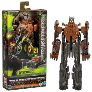 Transformers Toys Rise of The Beasts Movie, Titan Changers Scourge Converting Action Figure for ages 6 and up, 11-inch