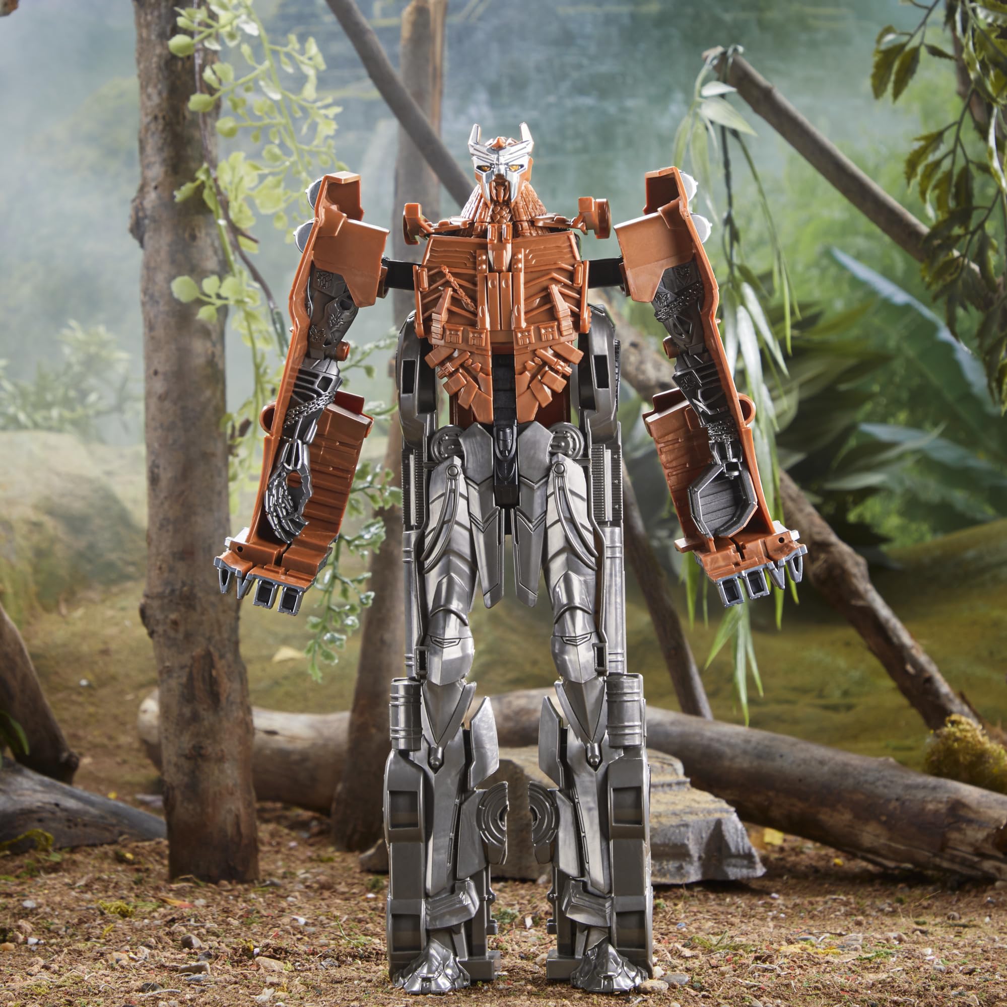 Transformers Toys Rise of The Beasts Movie, Titan Changers Scourge Converting Action Figure for ages 6 and up, 11-inch