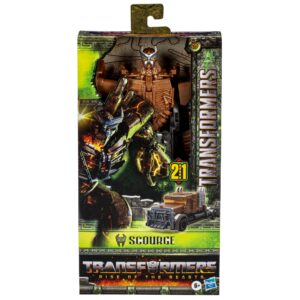 Transformers Toys Rise of The Beasts Movie, Titan Changers Scourge Converting Action Figure for ages 6 and up, 11-inch