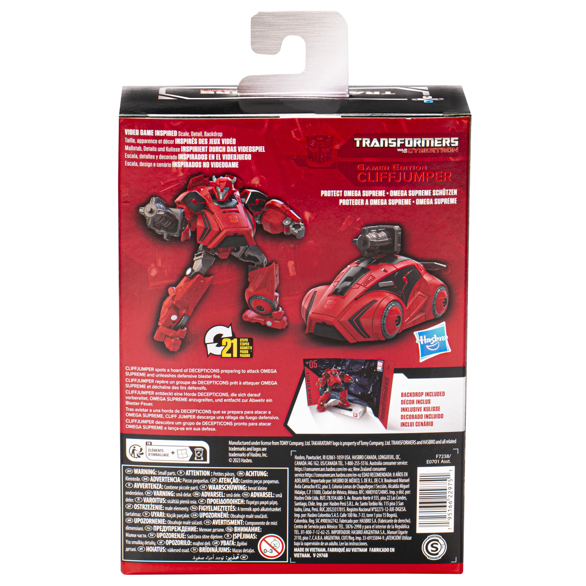 Transformers Toys Studio Series Deluxe War for Cybertron 05 Gamer Edition Cliffjumper Toy, 4.5-inch, Action Figure for Boys and Girls Ages 8 and Up