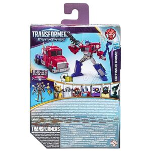 Transformers Toys EarthSpark Deluxe Class Optimus Prime Action Figure, 5-Inch, Robot Toys for Kids Ages 6 and Up