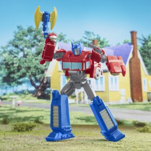 Transformers Toys EarthSpark Warrior Class Optimus Prime Action Figure, 5-Inch, Robot Toys for Kids Ages 6 and Up