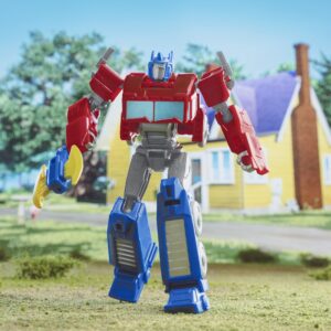 Transformers Toys EarthSpark Warrior Class Optimus Prime Action Figure, 5-Inch, Robot Toys for Kids Ages 6 and Up