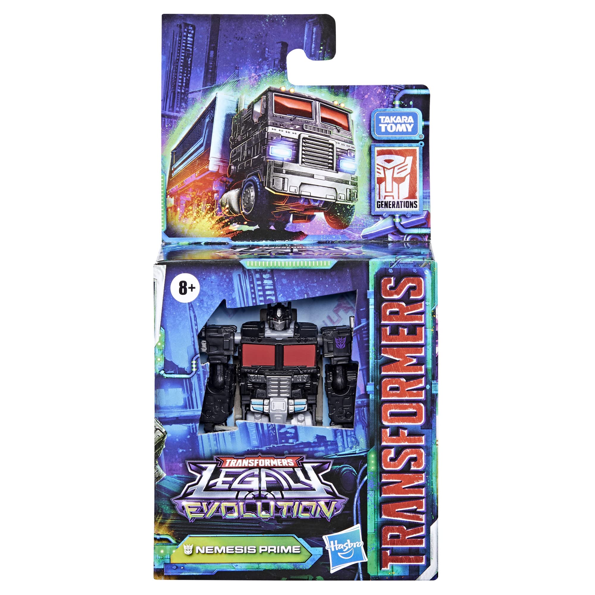 Transformers Toys Legacy Evolution Core Nemesis Prime Toy, 3.5-inch, Action Figure for Boys and Girls Ages 8 and Up