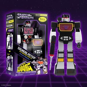 Super7 Super Cyborg Transformers Soundwave Soundblaster - 11" Transformers Action Figure with Accessories Classic Cartoon Collectibles and Retro Toys