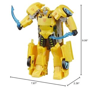 Transformers Toys Cyberverse Ultra Class Bumblebee Action Figure, Combines with Energon Armor to Power Up, for Kids Ages 6 and Up, 6.75-inch, Yellow