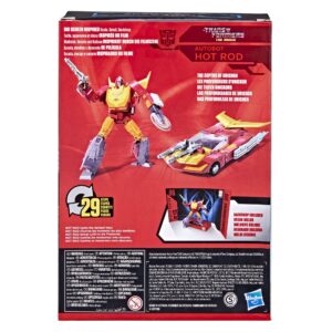 Transformers Studios Series Voyager Class 7 Inch Action Figure (2022 Wave 1) - Hot Rod (New Packaging)