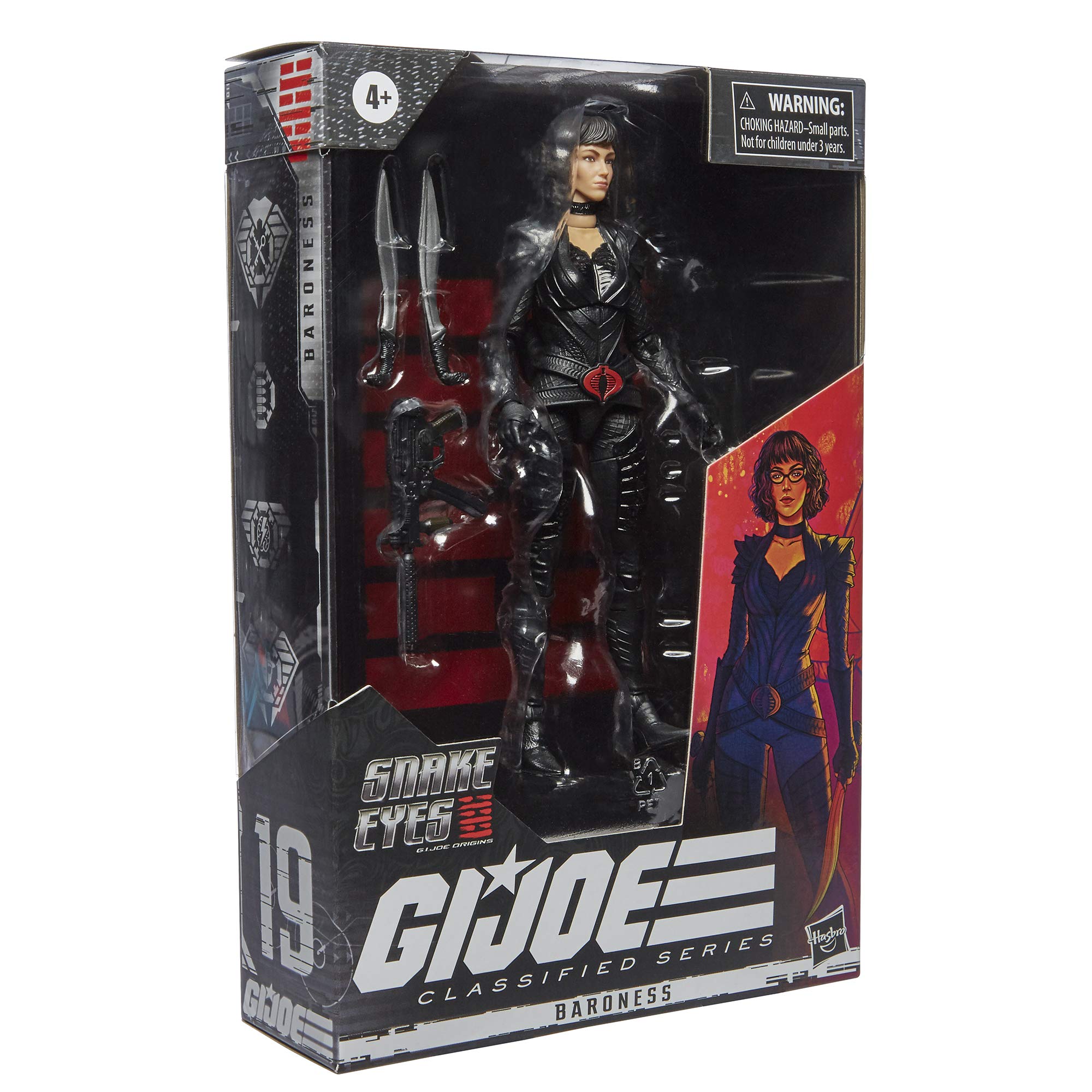 G.I. Joe Classified Series Snake Eyes: G.I. Joe Origins Baroness Collectible Figure 19, Premium 6-Inch-Scale Toy with Custom Package Art