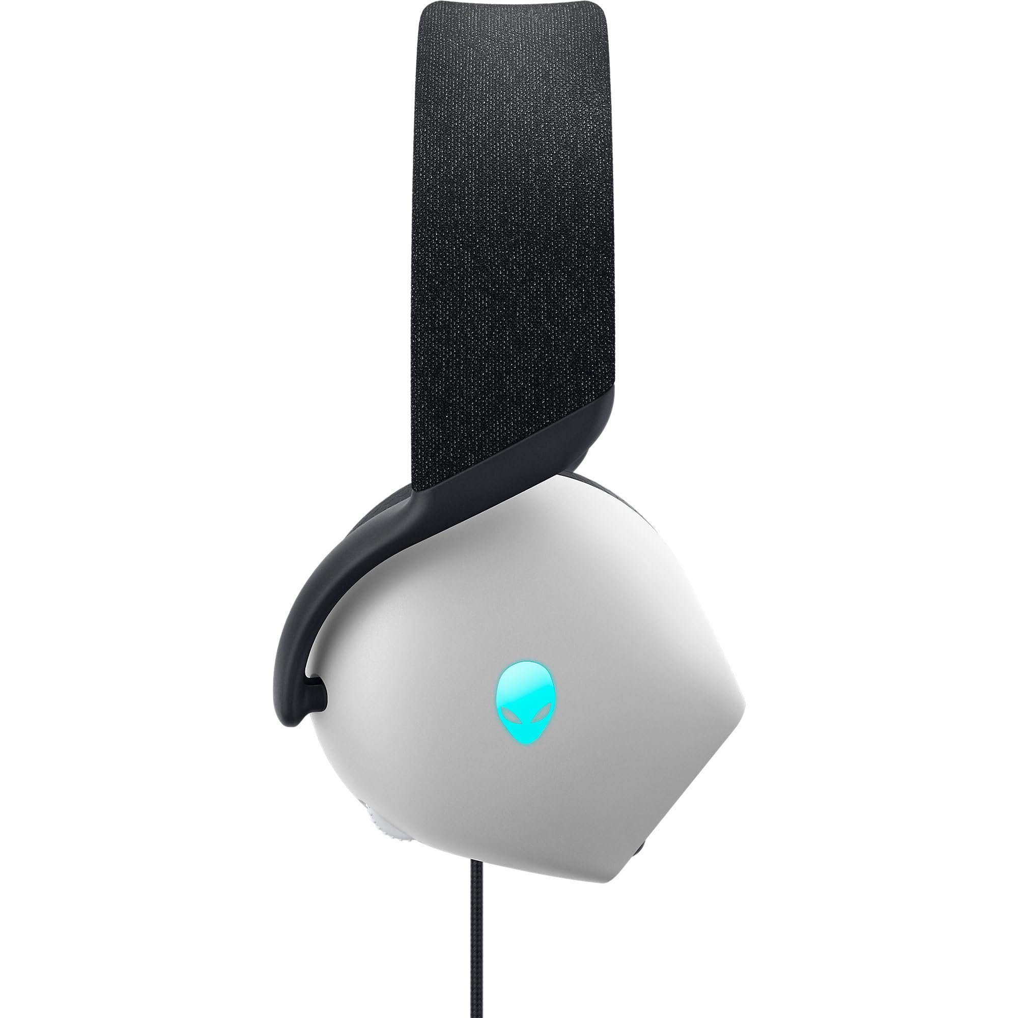 Alienware AW520H Wired Gaming Headset - Dolby Atmos, Unidirectional, AlienFX 16.8 Million RGB Colors, Microphone Mute, Volume On-Headset Controls, 40mm Hi-Res Certified - Lunar Light, Lunar Light