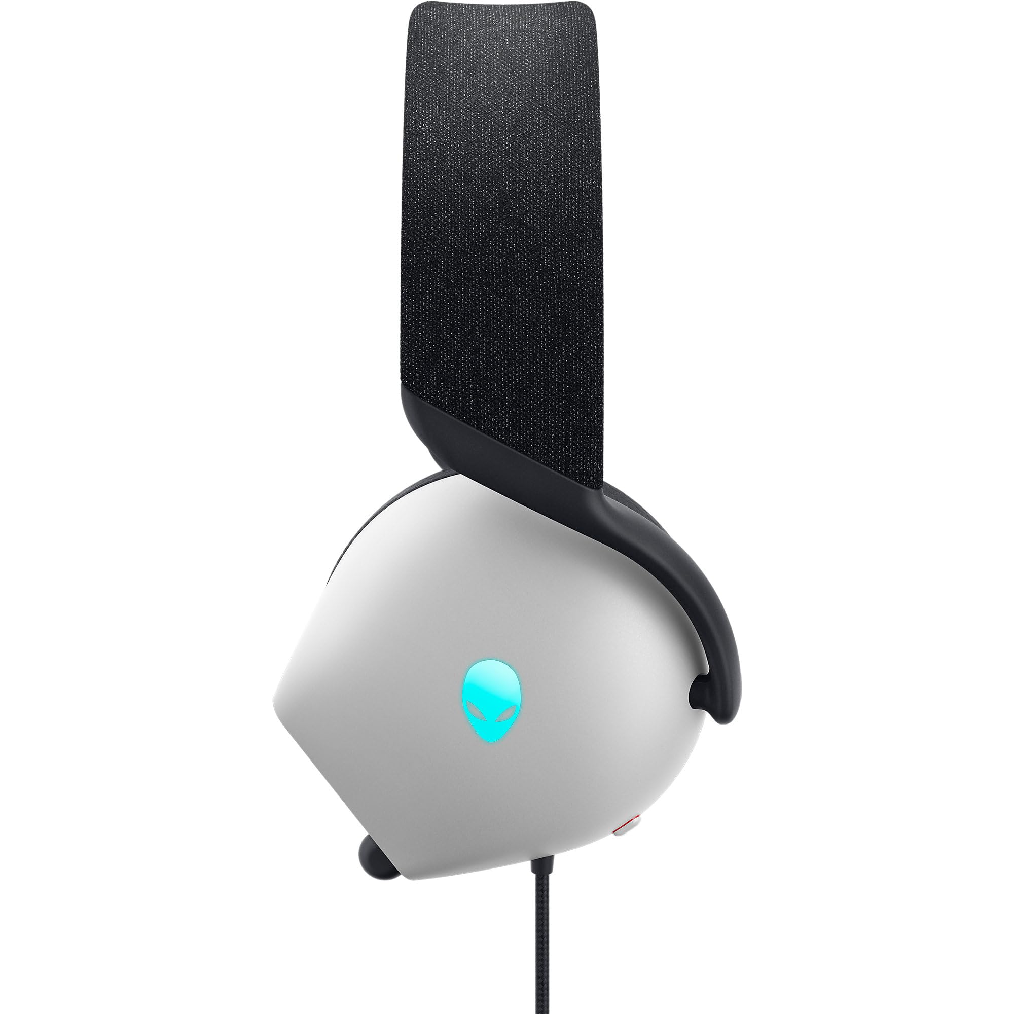 Alienware AW520H Wired Gaming Headset - Dolby Atmos, Unidirectional, AlienFX 16.8 Million RGB Colors, Microphone Mute, Volume On-Headset Controls, 40mm Hi-Res Certified - Lunar Light, Lunar Light