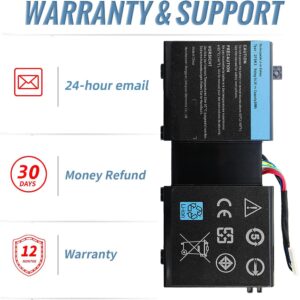 JGTM 2F8K3 Battery for Dell Alienware 17 18 R1 Alienware M17X R5 M18X R3 P19E P18E Series Compatible with 02F8K3 G33TT 0G33TT 0KJ2PX KJ2PX 0NU209 0J33TT 451-BBCB Li-ion Battery 86Wh 14.8V