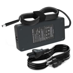 19.5v 9.23a 180w ac adapter charger for dell alienware 13 15 17 r1 r2 r3 r4 r5 series, precision m4600 m4700 m4800, inspiron one 2320 2350 3579 3379 5587 5590 7510 7588 7710 laptop power supply cord