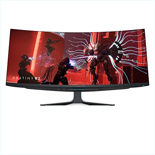 Alienware AW3423DW 34.18-inch Quantom Dot-OLED Curved Gaming Monitor, 3440x1440 pixels at 175Hz, Lunar Light (Renewed)