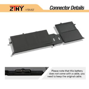 ZTHY Y9M6F Laptop Battery Replacement for Dell Alienware M15 R2 P87F Alienware M17 R2 P41E Series 0Y9M6F 8K84V 08K84V P41E001 P87F001 11.4V 76Wh 6334mAh