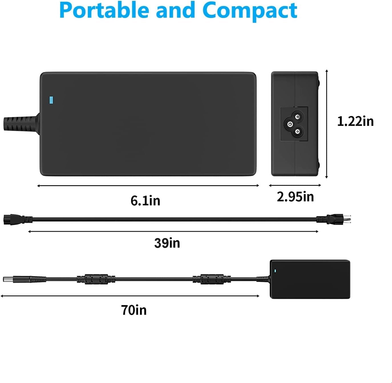 180W Laptop Charger fit for Dell G7 15 17 7588 7590 7790 G5 15 5515 5587 5590 G3 15 3579 17 3779 Precision 7670 7770 7510 7520 7530 7540 7550 19.5V 9.23A 7.4mm AC Adapter Power Cord