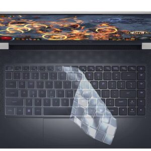 TPU Keyboard Cover Skin Compatible for 2022 Dell Alienware x14 R1 Gaming Laptop 14 inch, Alienware x14 R1 R2 Gaming Laptop Keybpard Skin Accessories (Clear)