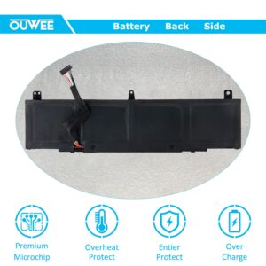 OUWEE TDW5P Laptop Battery Compatible with Dell Alienware 13 R3 ALW13C D1738 D2718 D2728 D2738 D2838 D2508 D2503S D2506S D2715S Series V9XD7 0V9XD7 04RRR3 0JFWX7 15.2V 76Wh 4840mAh