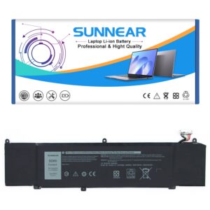 SUNNEAR XRGXX Battery Replacement for Dell Alienware M15 R1 2018 P79F, M17 R1 2019 P37E, Dell G5 5590/G7 7590 7790 P40E P82F P82F001 P40E001 P79F001 P37E001 1F22N JJPFK 0JJPFK 8622M 08622M 6YV0V