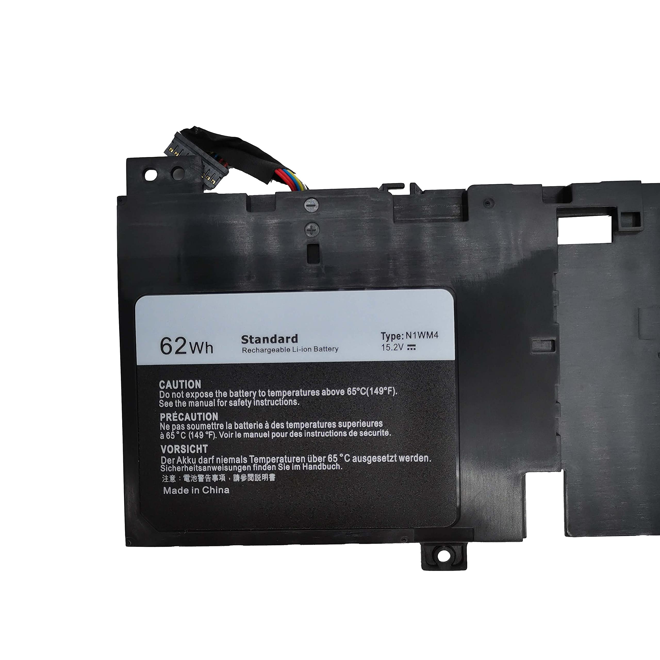 Fully New N1WM4 Replacement Battery Compatible with Dell Alienware 13 R2 13.3" 2VMGK - 62Wh 15.2V