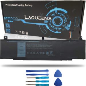 laqueena tdw5p laptop replacement battery for dell alienware 13 r3 alw13c d1738 d2718 d2728 d2738 d2838 d2508 d2503s d2506s d2715s series notebook black v9xd7 0v9xd7 4rrr3 04rrr3 jfwx7 0jfwx7 15.2v